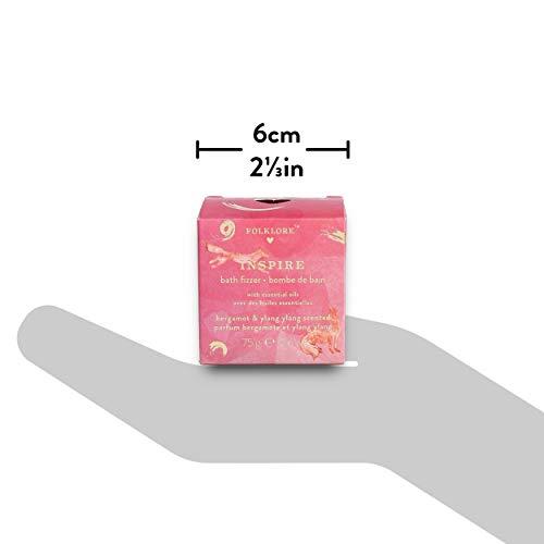 Folklore Folklore Inspire Ylang Ylang and Bergamot Scented Relaxing and Refreshing Bath Fizzer, Ylang Ylang and Bergamot