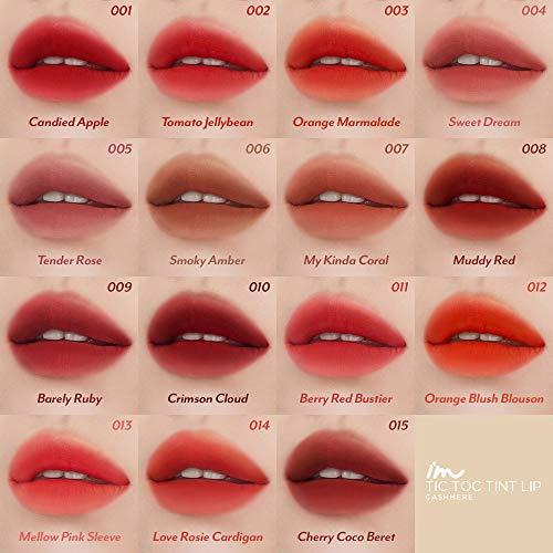 I\'M MEME I\'M MEME I\'M Tictoc Tint Lip Cashmere | Soft Matte Finish Lipstick | 006 Smoky Amber | K-Beauty | Vegan