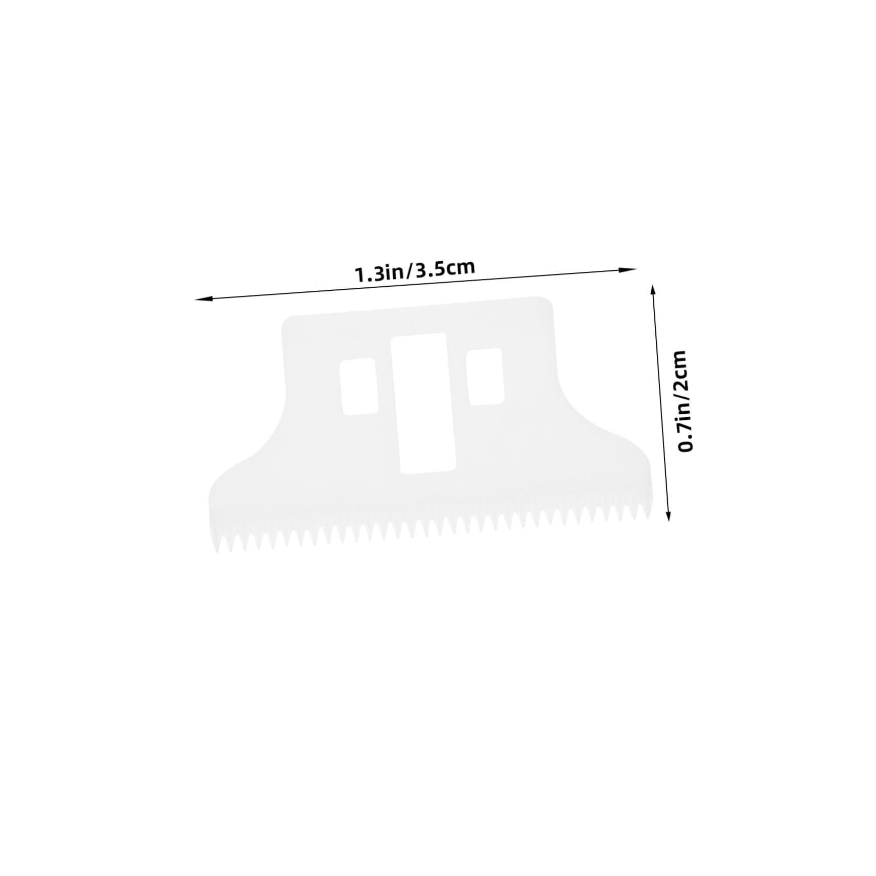 FOMIYES FOMIYES 2pcs Hair Clipper Replacement Parts White Ceramic Blades Clipper Replacement Blades Ceramics Clipper Blades