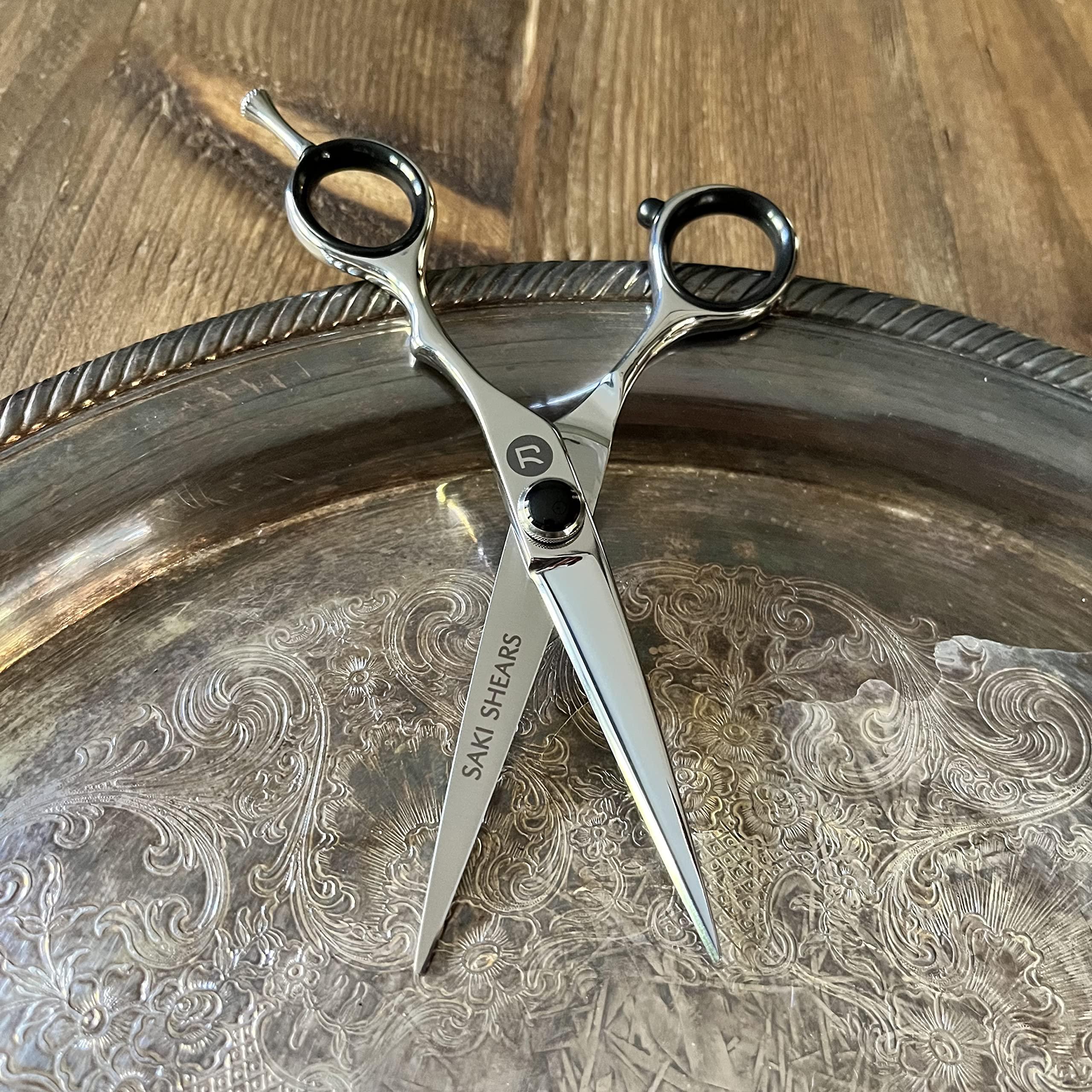 Saki Shears Saki Makoto Professional Hairdressing Scissors and Thinning Shears Set for Professional Hair Cutting - 5.5\" Japanese Steel