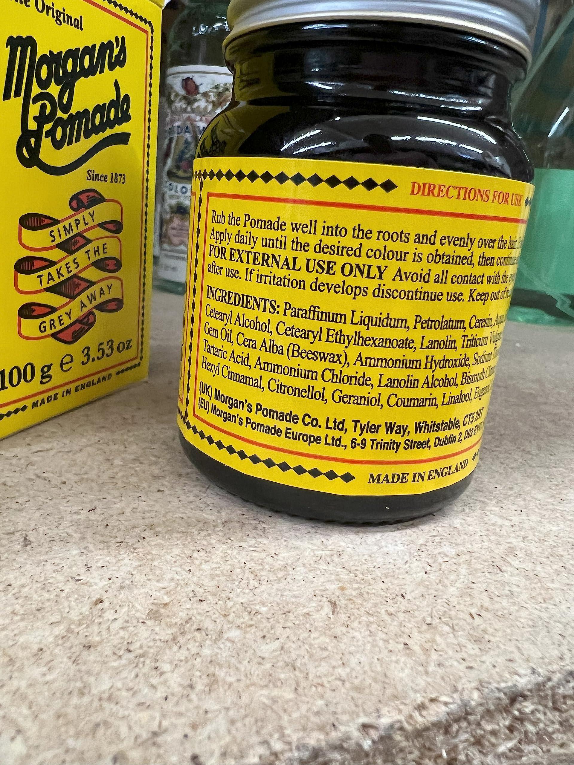 Morgans MORGAN'S POMADE "The Original" Simply takes the grey away! 3.53 oz (100 g) - 2PACK