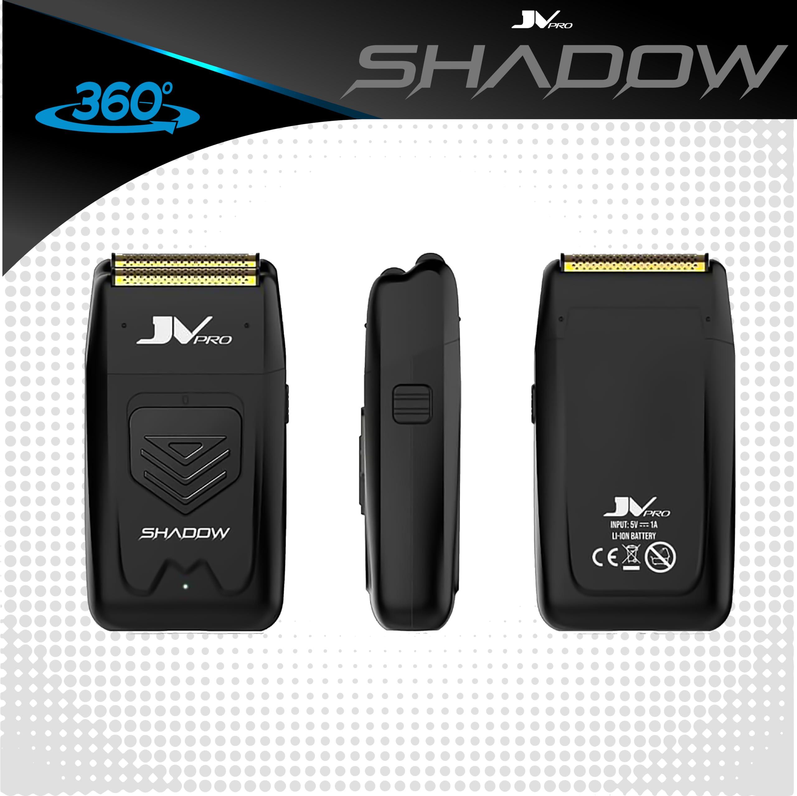 JV PRO JV PRO Shadow Premium Electric Shaver with Precision Cutting Technology - Cordless Gold Titanium Foil Shaver for Smooth, Close Shaves Rechargeable 11,000 RPM High Torque Motor
