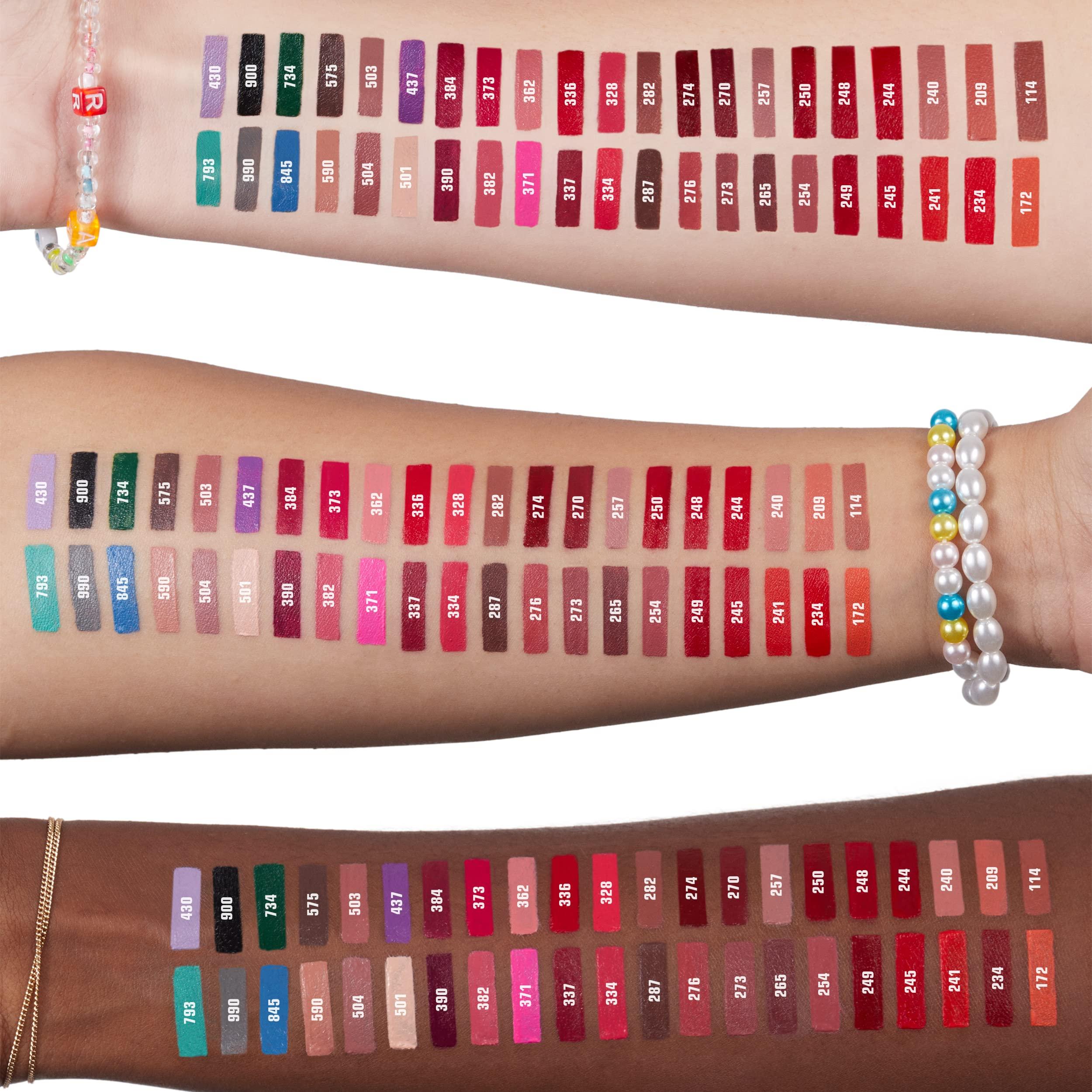 3INA 3INA The Lipstick 172 - Outstanding Shade Selection - Matte And Shiny Finishes - Highly Pigmented And Comfortable - Vegan, Cruelty Free Formula - Moisturizes The Lips - Shiny Pink Caramel - 0.11 Oz