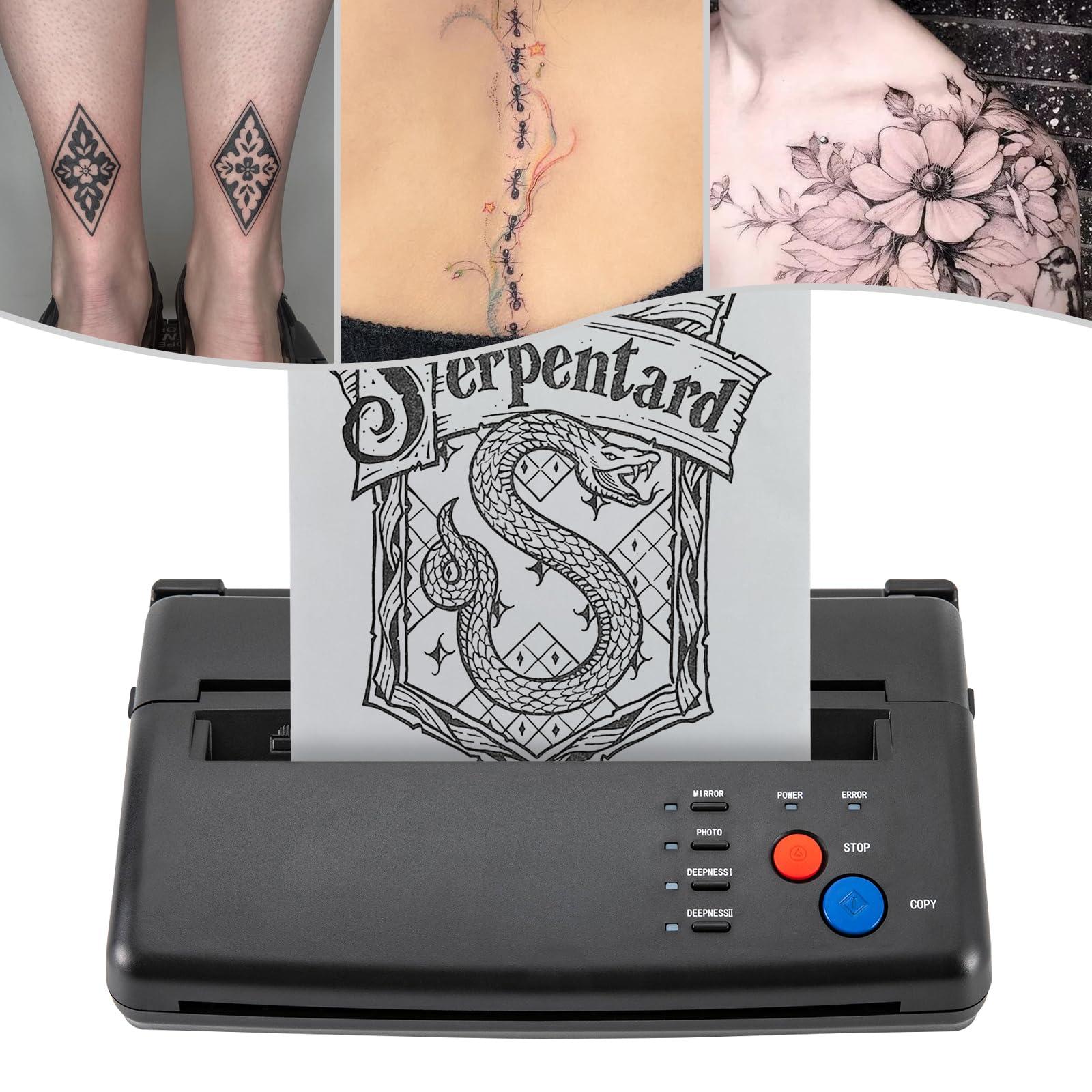 NDKASHF NDKASHF Tattoo Stencil Printer,Produce High-Definition Tattoo Patterns,Can Create Multiple Tattoos At the Same Time,Designed for Tattoo Lovers