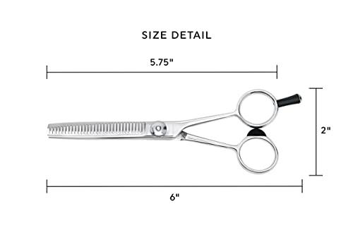 Cricket Cricket S3 T-30 Thinning Shears Professional Stylist Barber Hair Cutting Scissors, Removes Bulk, Convex Edge, Hand Polished Swedish Steel