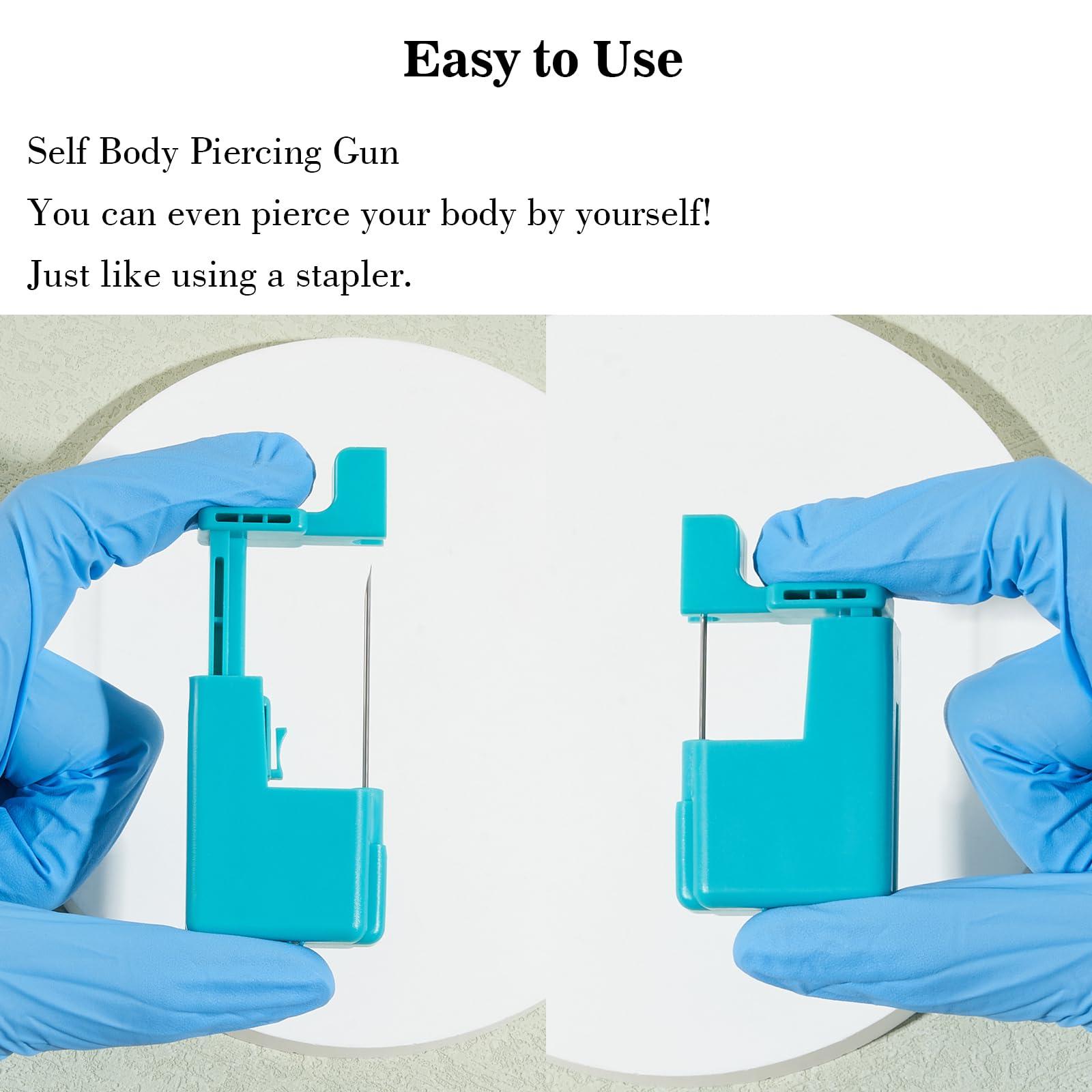 Beautidots Beautidots 14G 16G 20G Body Piercing Kit for Belly Button/Lip/Tongue/Ear/Nose/Eyebrow/Nipple Piercing Gun Kits Safe Body Piercing Needle Tools for Women Men