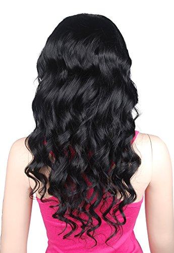 Mike & Mary Mike & Mary® Indian Remy Hair Lace Front Wigs Body Wave for Black Women with Baby Hair (12inch, #1 Jet Black)