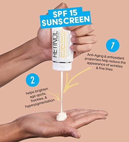 Robanda Robanda Retinol Anti-Aging Hand Treatment ? Broad Spectrum SPF 15 + Retinol Cream to Repair Dry Skin, 2 pack
