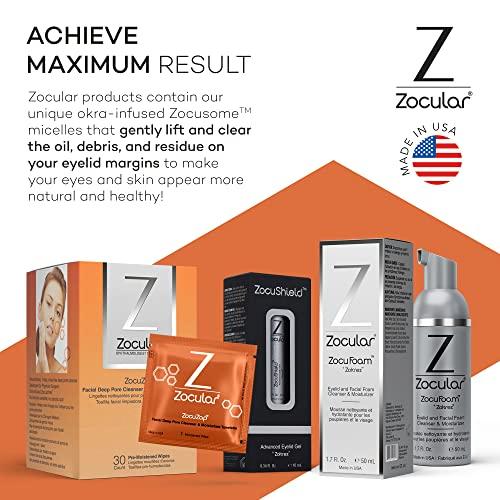 Zocular Zocular - ZocuZap Acne Face Wipes - Moisturizing Face Cleansing Wipes for Acne, Makeup Removal, and Exfoliation with Natural Okra Complex for Sensitive, Rosacea Skin - 30/ct