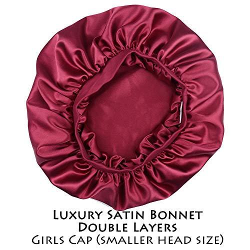 Alnorm Alnorm Extra Large Hair Bonnet Cap Girls Soft Beanie for Sleeping