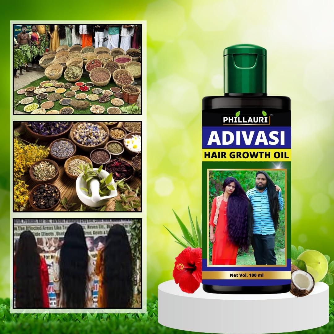 Phillauri Phillauri Adivasi Oil Hair Original Neelambari - hair growth oil | hair oil for dry hair | hair oil for hair fall control | ayurvedic herbs | 200ml (Pack Of 2)