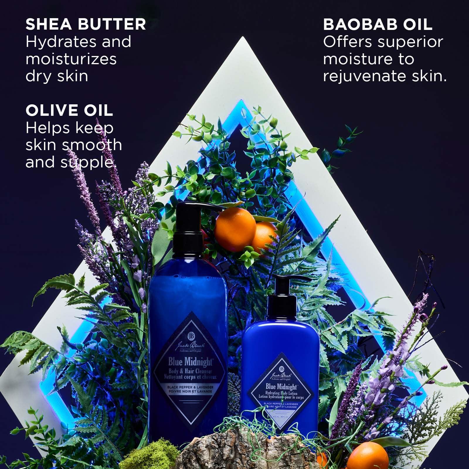 Jack Black Jack Black Blue Midnight Hair & Body Cleanser, 3oz