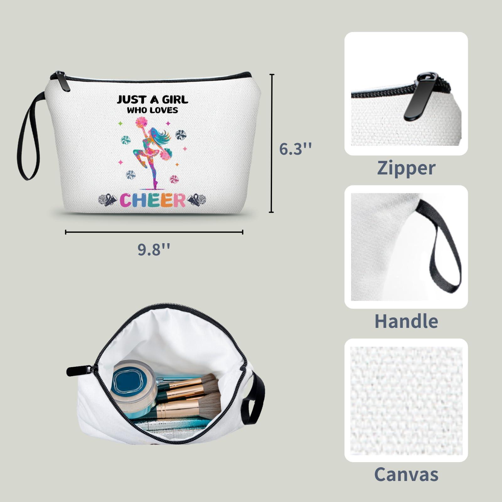 ARIOSEY ARIOSEY Cheer Stuff,Cheer Bags for Cheerleaders,Gifts for Teen Girls,Cheerleader Gifts,Woman Gifts for Birthday,Cheer Makeup Bag,Christmas Gift Ideas,Birthday Gift for Girls