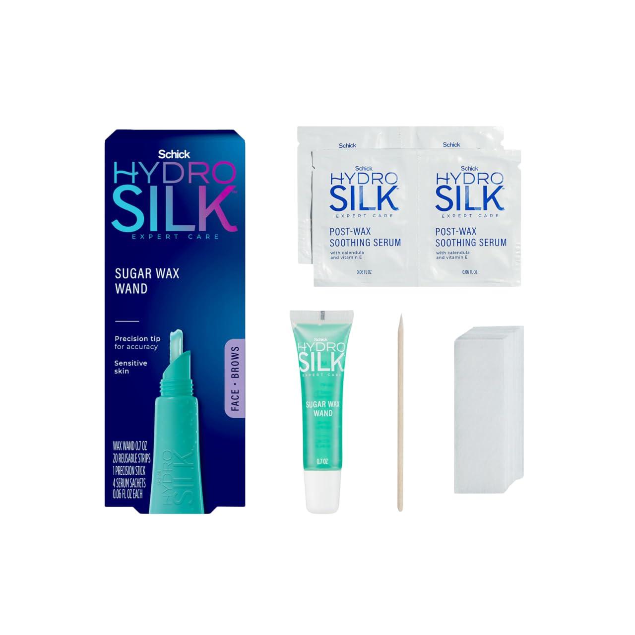 Schick Hydro Silk Schick Hydro Silk Sugar Wax Wand | Soft Wax, Eyebrow Wax Pen, Face Wax, Lip Wax, Face Hair Removal Depilatory Wax
