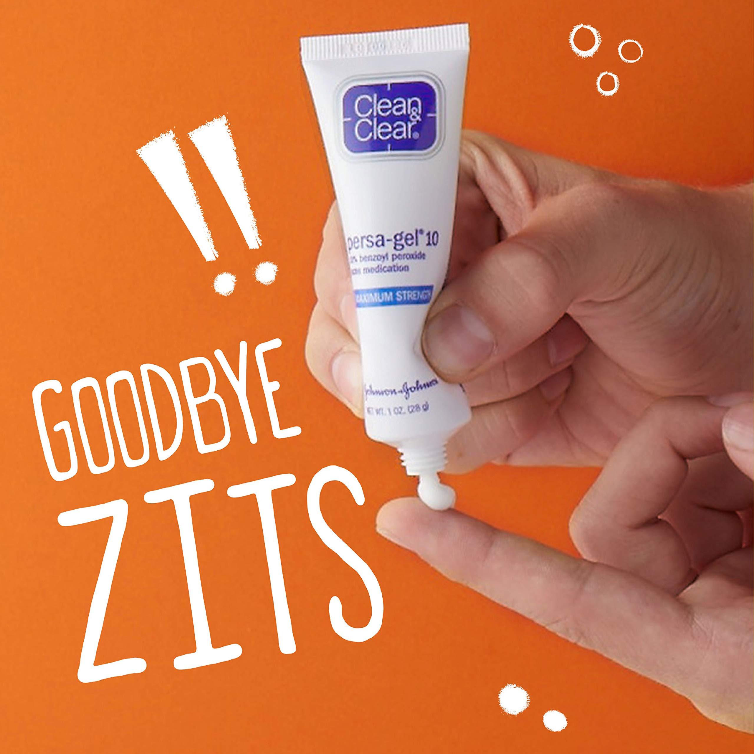 Clean & Clear Clean&clear Clean & Clear Persa-gel 10 Acne Medication Spot Treatment With Maximum Strength 10% Benzoyl Peroxide,1 Oz, 1.0 Ounce