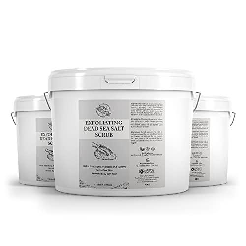 Midwest Sea Salt Company Exfoliating Dead Sea Salt Scrub - 128oz - Rose Absolute