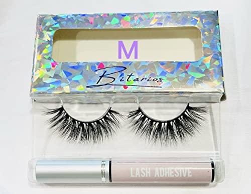 BITARIOS BITARIOS 3D MINK LASHES WITH GLUE EYELINER (Merit)