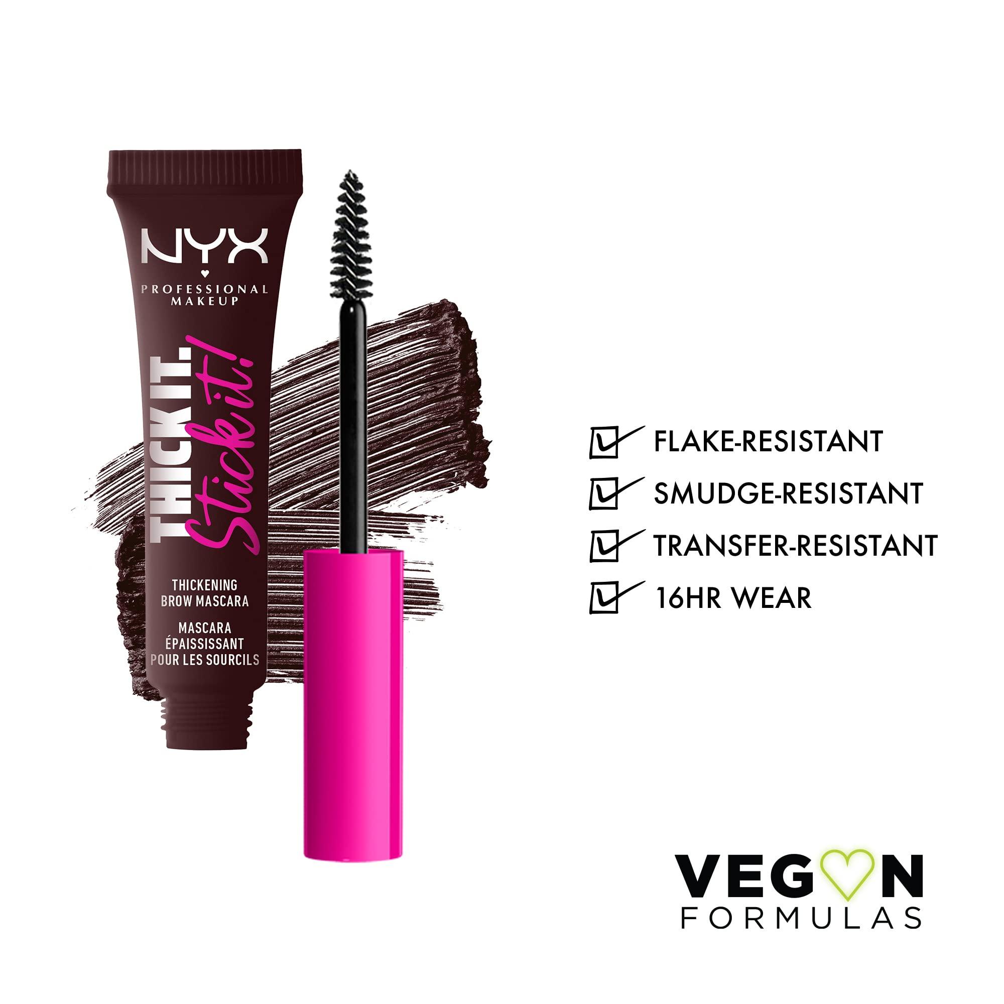 NYX PROFESSIONAL MAKEUP NYX PROFESSIONAL MAKEUP Thick It Stick It Thickening Brow Mascara, Eyebrow Gel - Espresso