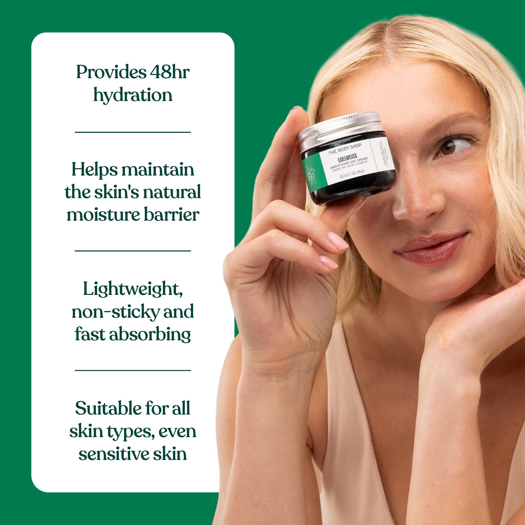 The Body Shop The Body Shop Edelweiss Smoothing Day Cream For Smoother Looking Skin Vegan 50ml