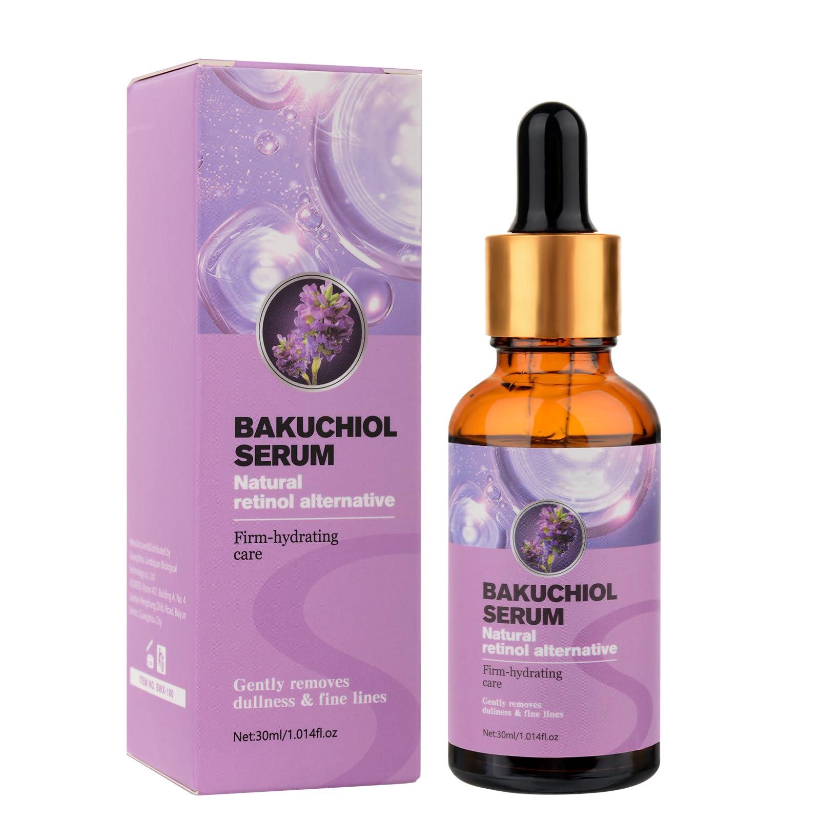 KIUORET Bakuchiol Retinol Serum for Anti-Aging, Bakuchiol Retinol Rejuvenation Serum Reduces Acne, Wrinkles and Fine Lines, Retinol Serum for Moisturizing & Smoothing for All Skins, 30 ml