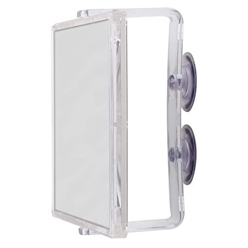 Zadro Zadro 2X Mag Z Fogless Swivel Shower Mirror with Dual Suction Cup, 6-Inch,Clear Acrylic,7" x 5.75" / 2X,ZM05