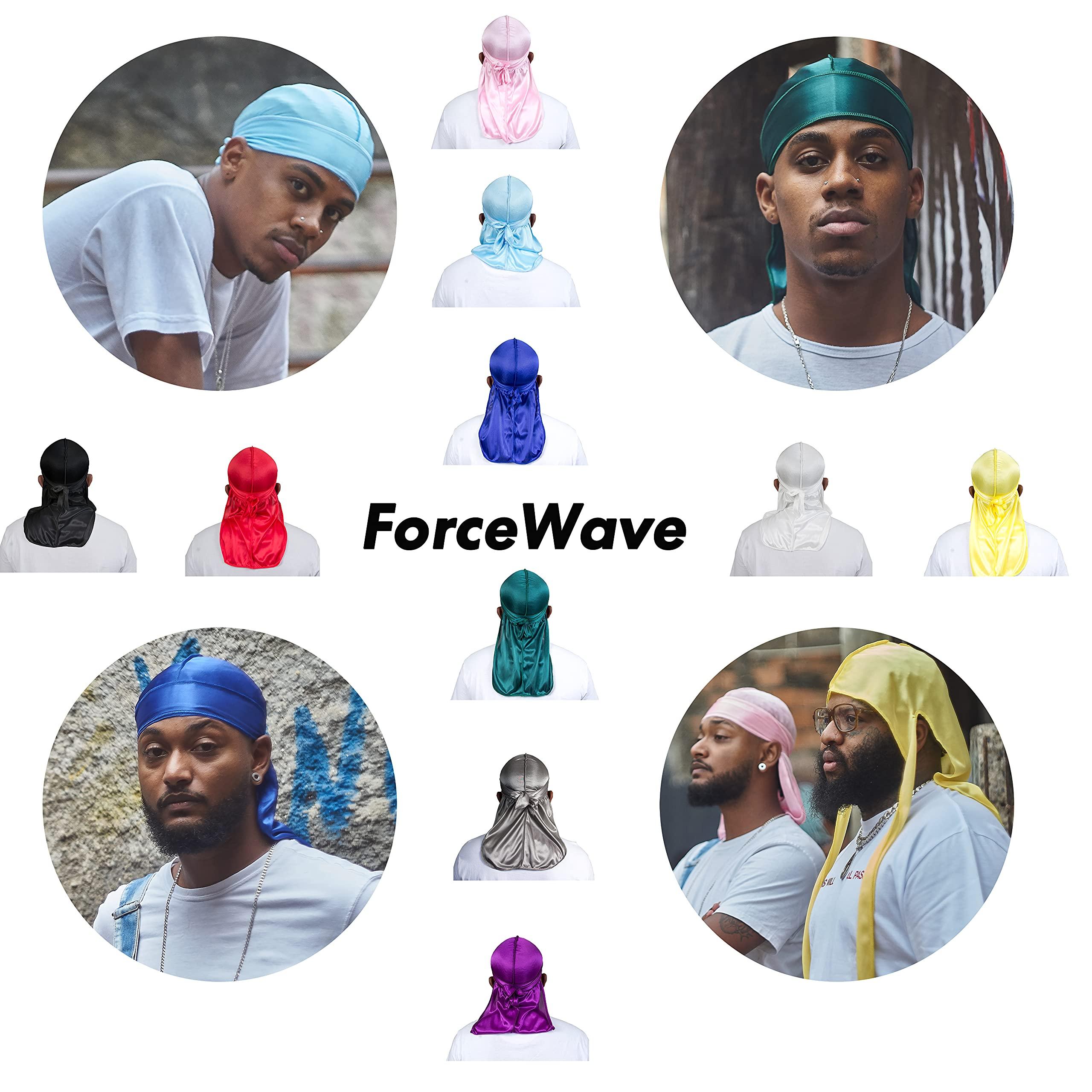 ForceWave ForceWave 20 Pieces Silk Durag for Men