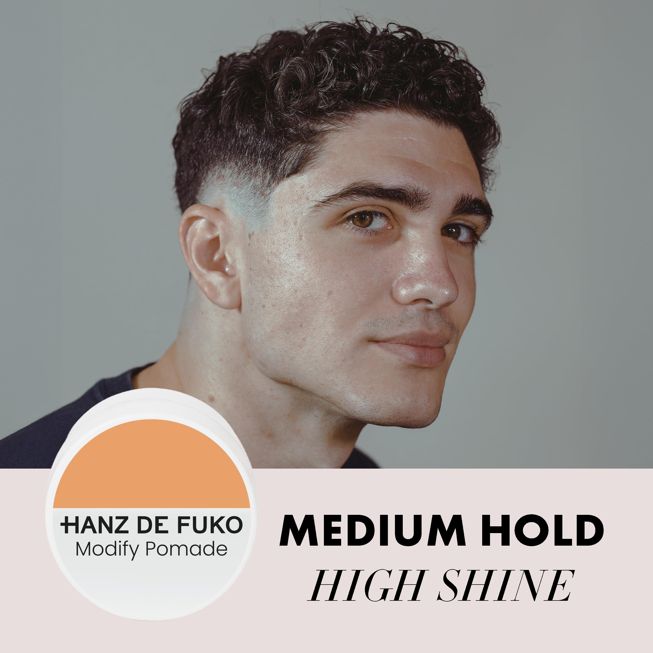 Hanz de Fuko Hanz de Fuko Deluxe Hair Care Kit Super Styling Sampler Featuring Claymation, Sponge Wax, Modify Pomade, Scheme Cream 4 pack, 0.25oz each