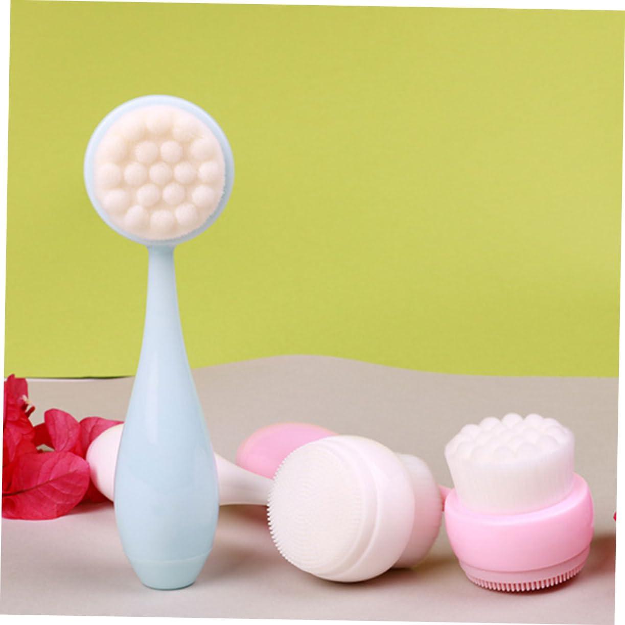 Mikinona Mikinona 3pcs Dual Sided Face Brush Set for Gentle Cleansing Manual Facial Cleansing Brush Face Washing Cleaner and Massage Tool