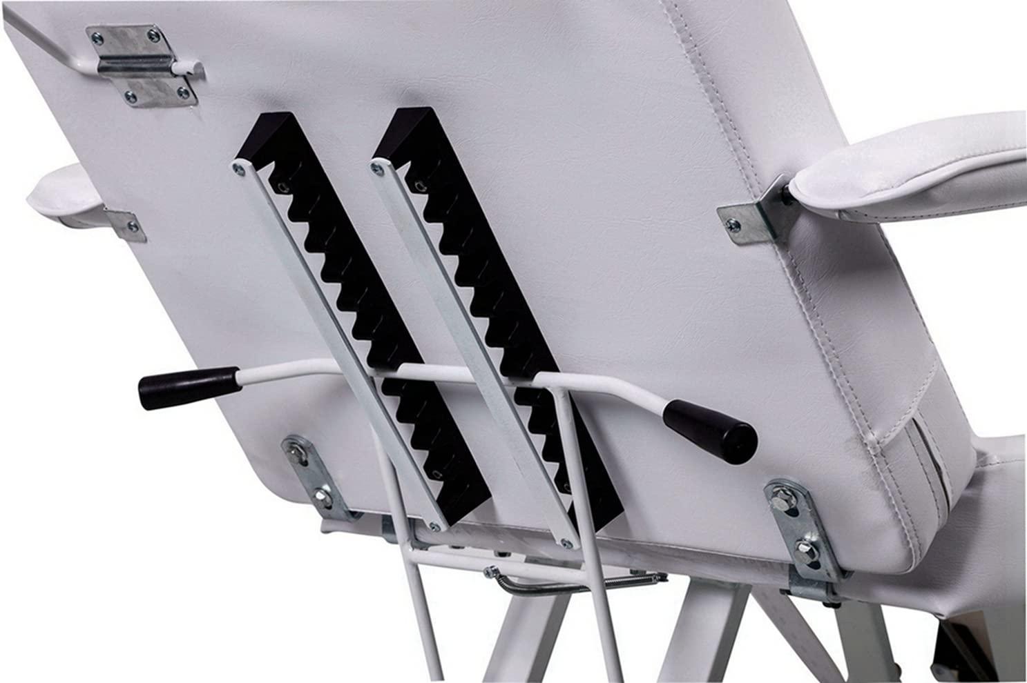 Eastmagic Eastmagic Facial Chair Beauty Salon Reclining Facial Bed Multipurpose Adjustable Facial Bed Esthetician Bed Lash Bed (White)