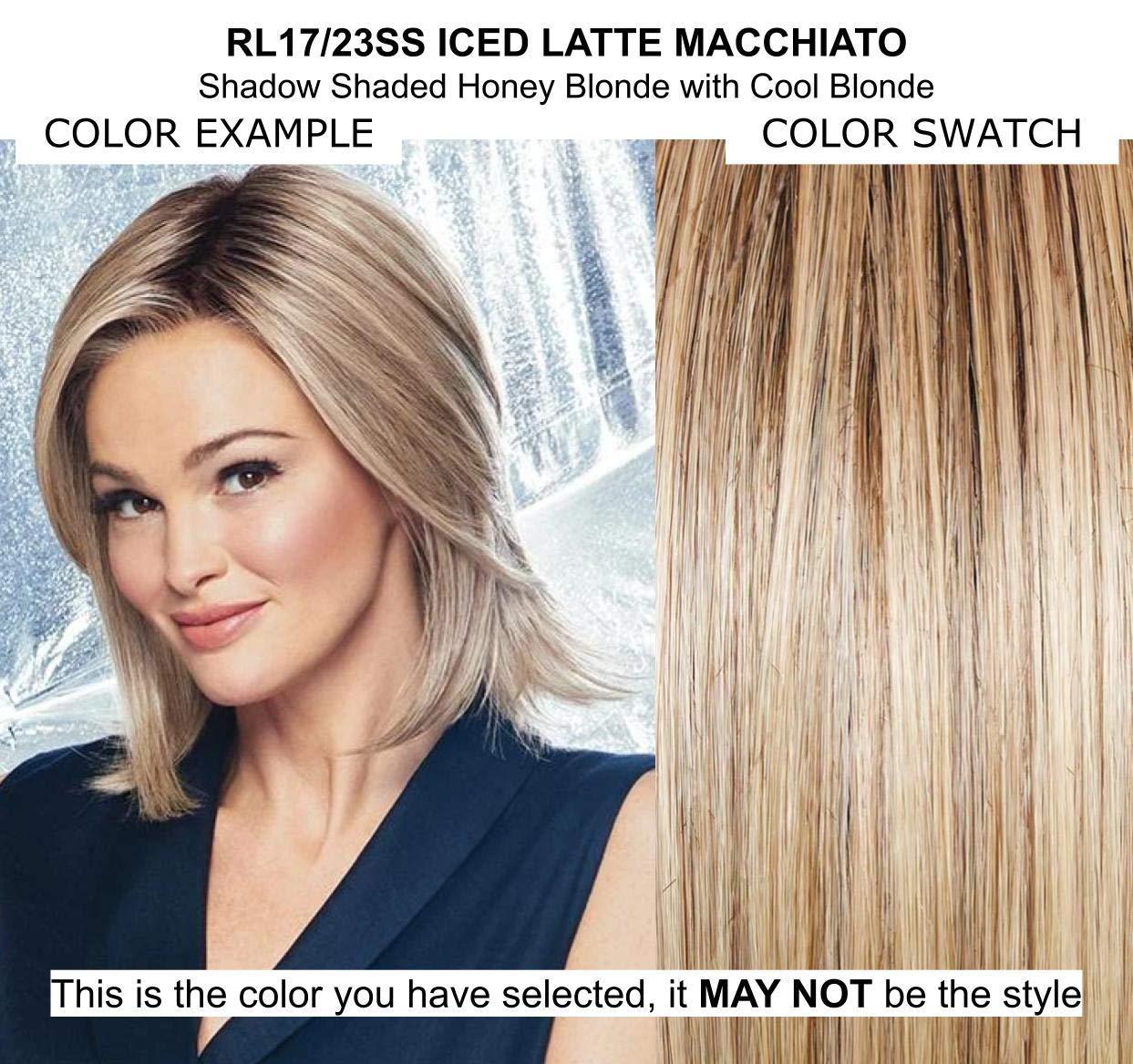 Raquel Welch & Maxwigs Unfiltered Wig Color RL17/23ss Shaded Latte Macciato - 10\" Long Textured Waves Loose Layers Memory Lace Front Top Tru2Life Heat Friendly Bundle Travel Kit, MaxWigs Hairloss Booklet