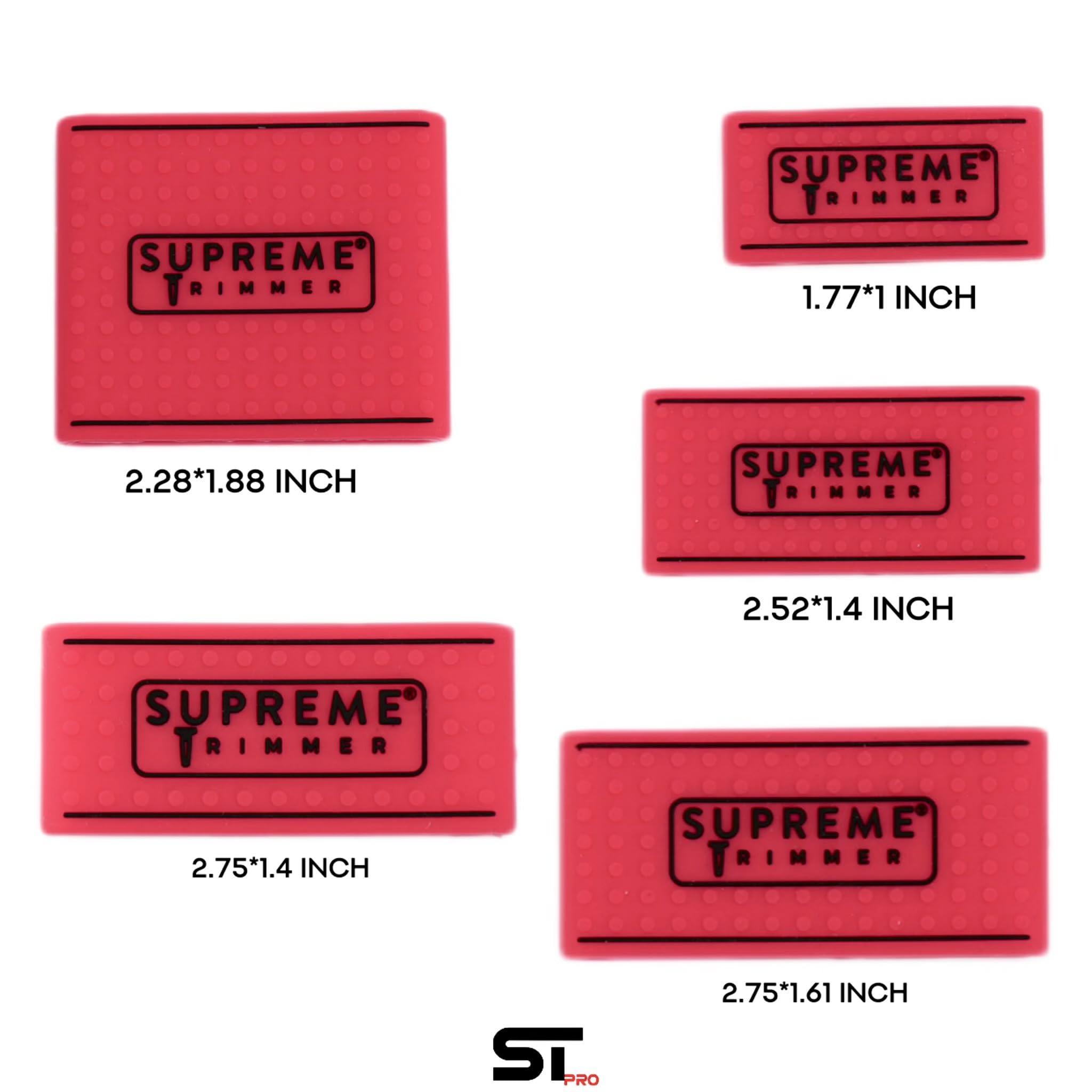 Supreme Trimmer Supreme Trimmer Clipper Grip Professional Barber Grippers (5 Piece) Non Slip Clipper Bands SGR55 Barber Sleeve for Hair Clipper - Red Hair Trimmer Grip