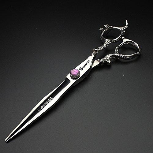 SHARONDS 7" 7.5" 8"9" Professional Hairdressing Scissors Barber Salon Hair Cutting Dragon Shears (Large). (7 inch—A)