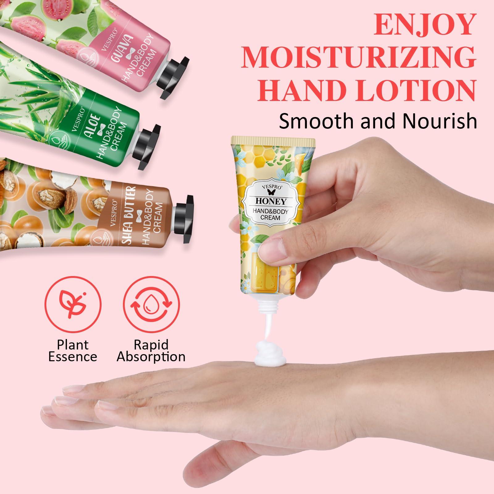 VESPRO VESPRO 140 Pack Hand Cream Gifts Set For Women, Mothers Day Gifts for Mom, Hand Lotion Travel Size for Dry Cracked Hands, Mini Hand Cream Bulk for Nurse Gifts and Teacher Appreciation Gifts