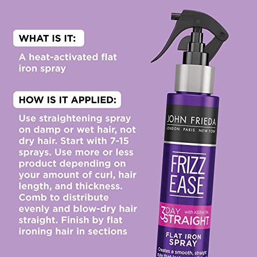 John Frieda Frizz Ease 3 day Flat Iron Spray Heat activated