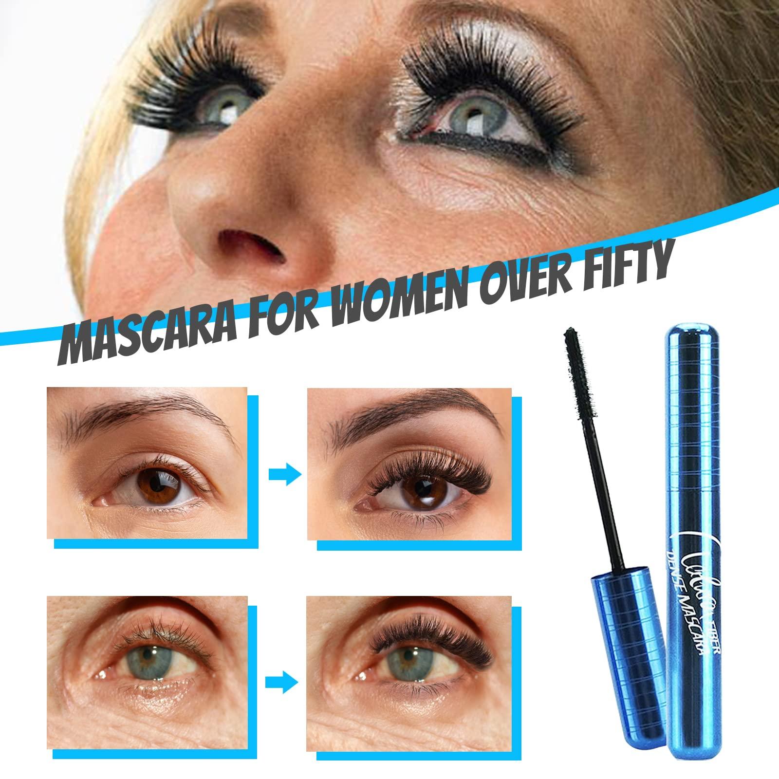 dootdott Mascara for Older Women 60 Plus, Mascara for Seniors with Thinning Lashes, Hypoallergenic Mascara Sensitive Eyes, Mascara Black Volume and Length, Black Mascara Waterproof Smudge Proof, Black (Black)