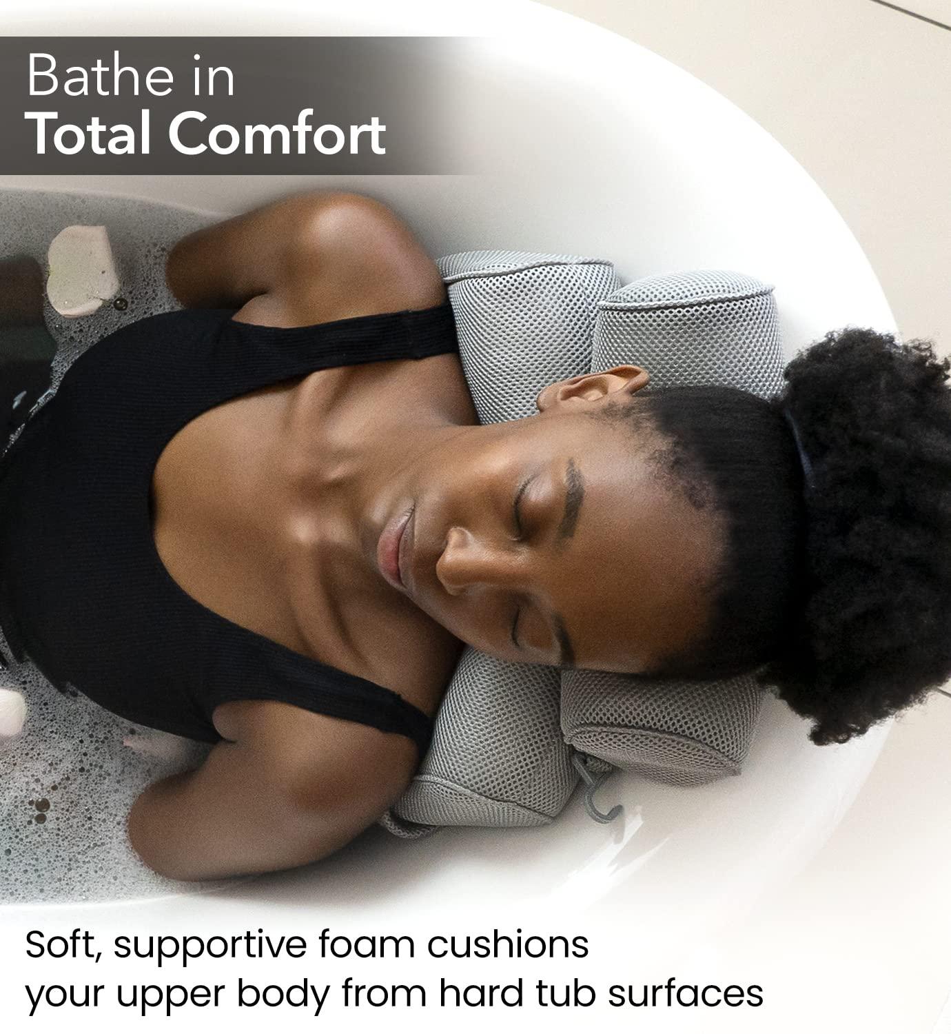 Everlasting Comfort Everlasting Comfort Bath Pillow & Arm Rest Pad Bundle - Elevate Your Bath and Desk Experience