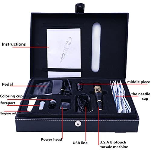 SMax SMax Professional Golden Dragon Permanent Makeup Machine Kits Taiwan Original Eyebrow Eyeliner Lip Cosmetic Tattoo Machine with Tattoo Needle,B