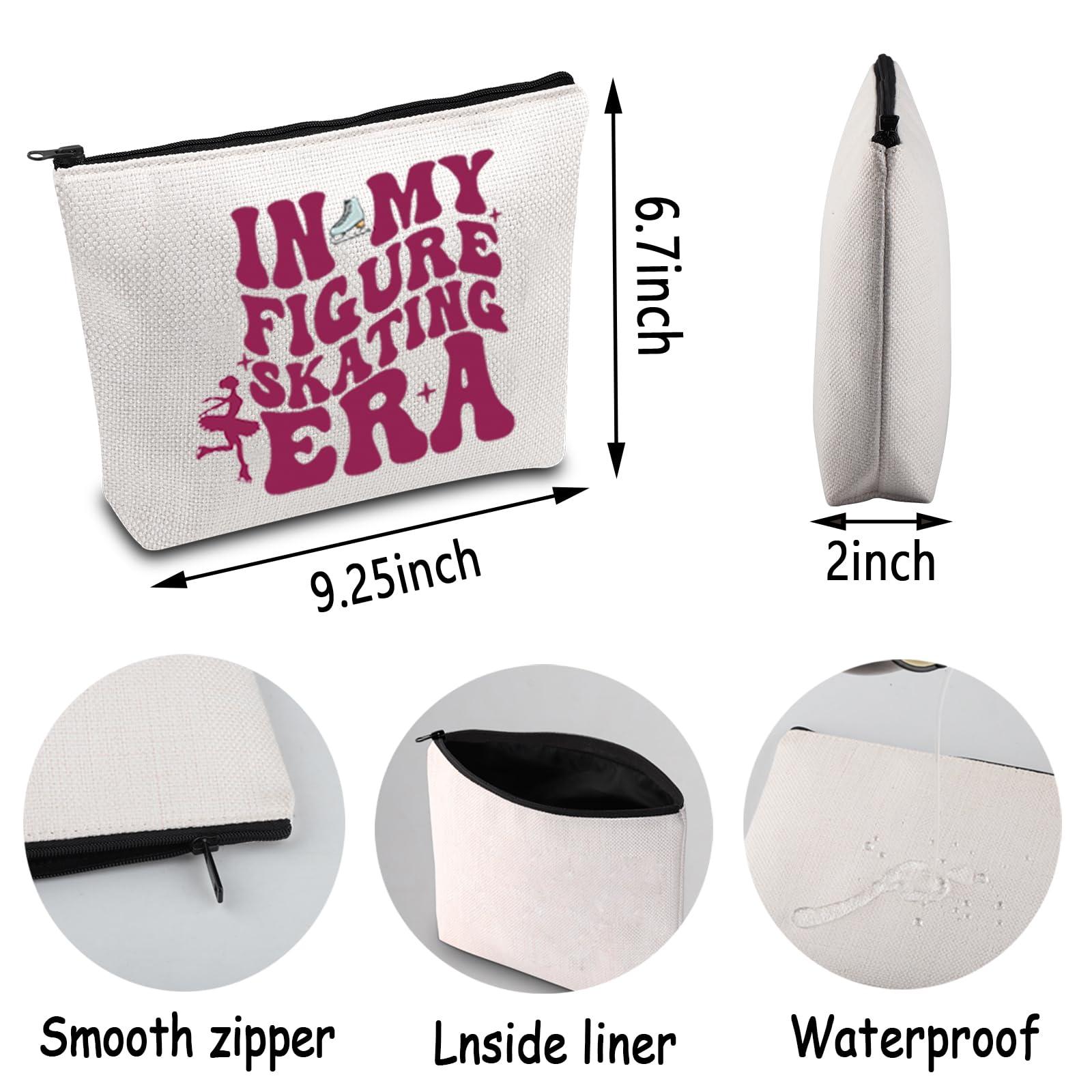 ENSIANTH ENSIANTH Figure Skating Team Gift In My Figure Skating Era Cosmetic Bag Ice Skating Gift Skate Lover Gift Skater Makeup Bag (Figure Skating MU)