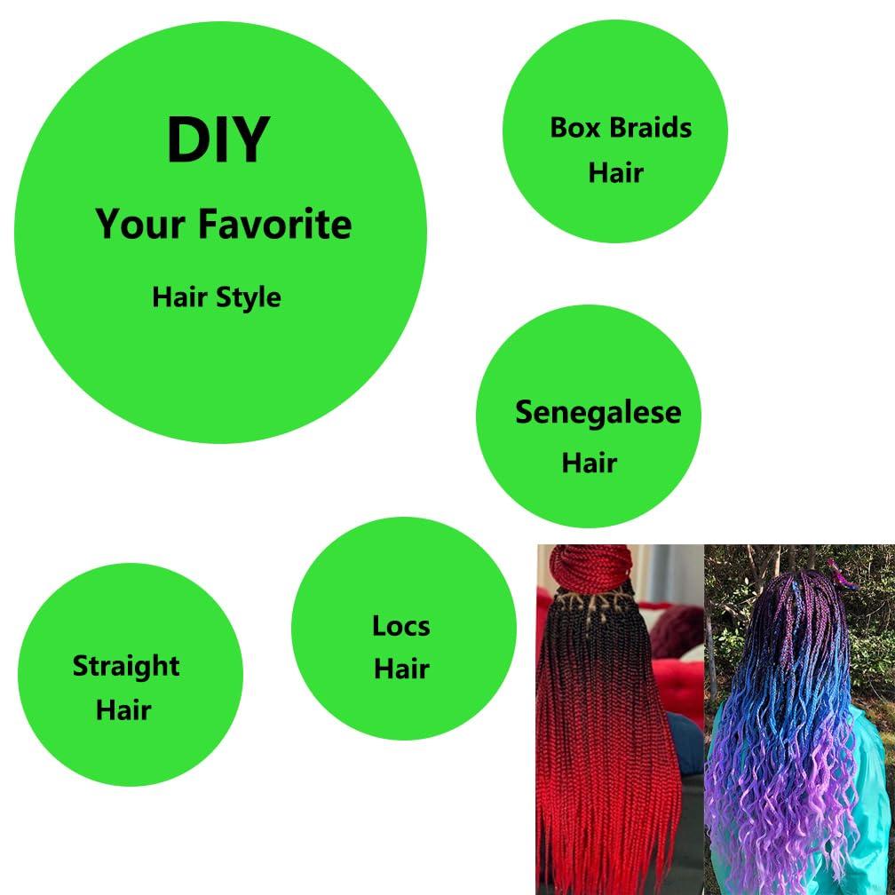 BALINGHAIR BALINGHAIR Pre Stretched Braiding Hair 28 Inch Braids Hair White Yaki Texture Hot Water Setting (60#-3Packs)