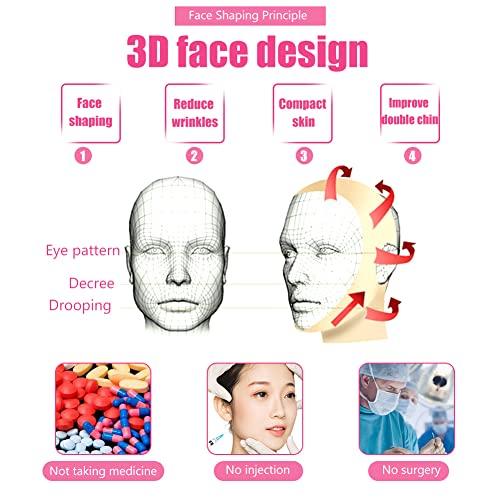YUYTE Women's Double Chin Girdle, Slimming Face Facial Slimming Slimming Face Mask Slimming Mask Bandages V Face Strap Face Lift