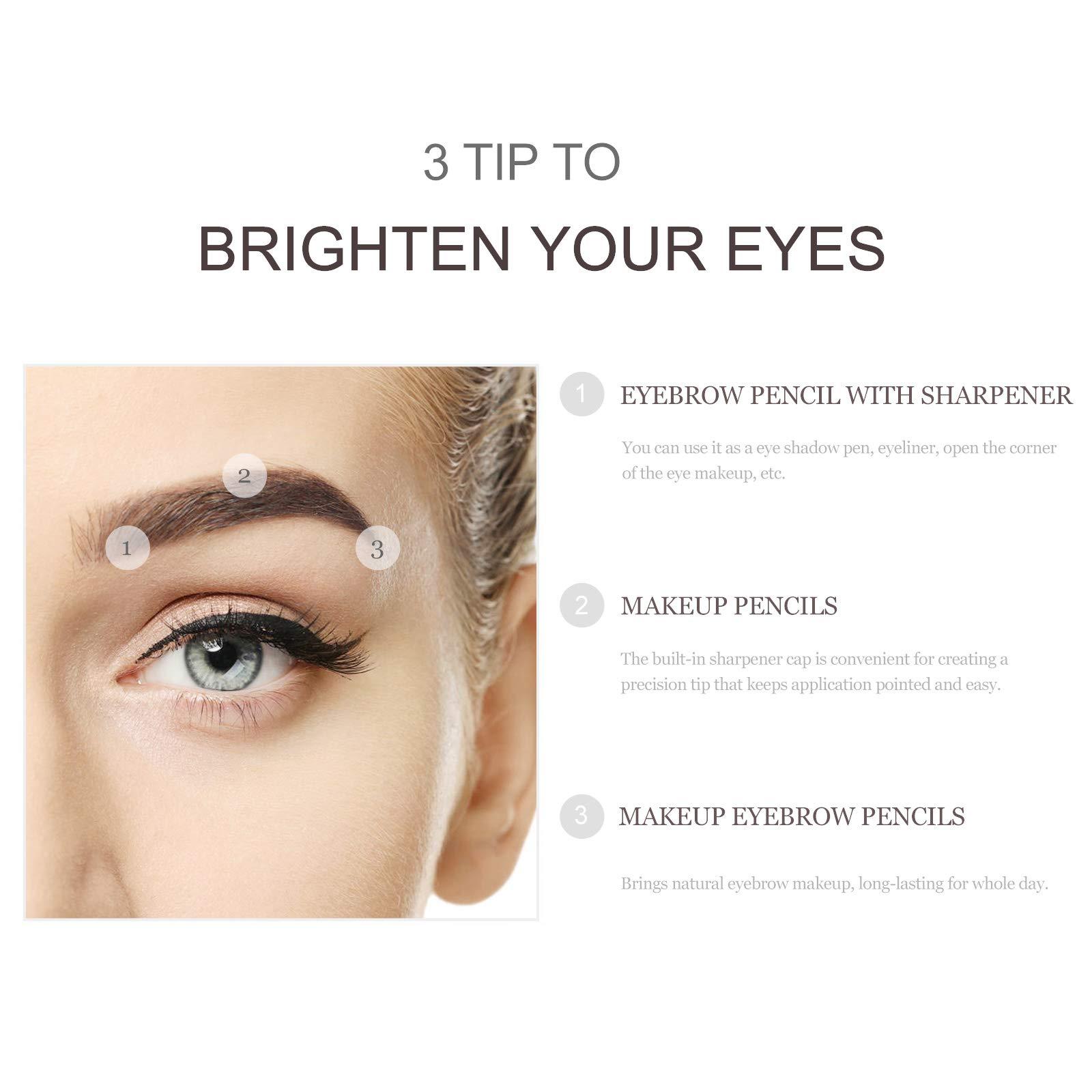 SOLUSTRE 8pcs Pencil Sharpener Eyebrow Pencil Eyebrow Liner Makeup Eyebrow Pencils Eyebrow Makeup Gadgets Eyebrow Pen Pencil Beauty Cosmetic Tool Wooden Miss Makeup Pen Make up