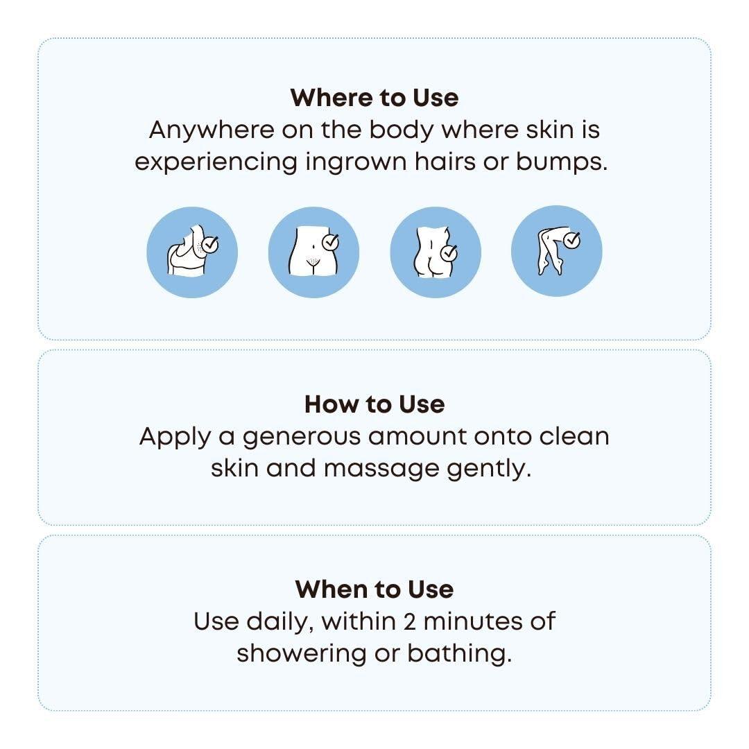 Bushbalm Bushbalm Ingrown Hair Oil - Helps with Ingrown Hair, Underarm Bumps, Soothes Skin, Razor Bumps and Post Shave Redness, 30 ml - Nude Oil