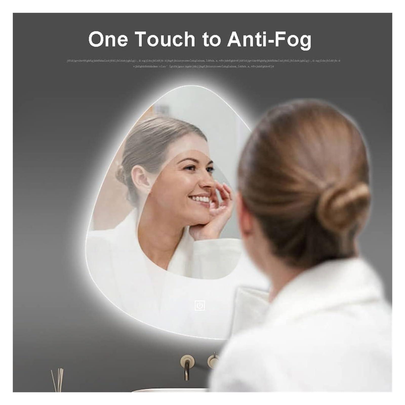 ViLLeX 16 X 32 Inch Shower Shaving Bath Mirrors Washroom Vanity Magnifying Decorative Bath Smart Mirrors Self Haircut Miroir,Mirrors