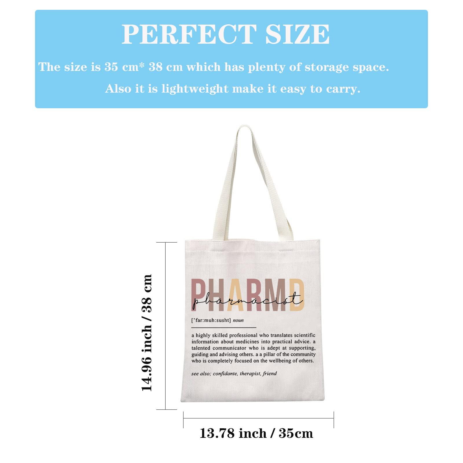 GJTIM GJTIM Rx Pharmacist Graduation Appreciation Gift Pharmacy Tech Gift Pharmacist Definition Tote Bag for Doctor Of Pharmacy (Pharmacist Tote)