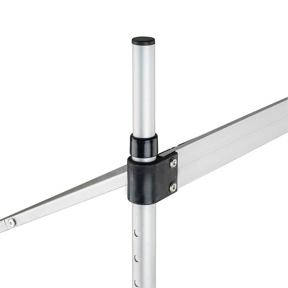 NinthAvenue Basics Massage Table Lightweight Hight Adjustable 2 Sections Folding Portable Aluminum Foot Beauty Massage Spa Bed at Home 60CM Wide Pink, (72.83 x 23.62 x 24.8) in