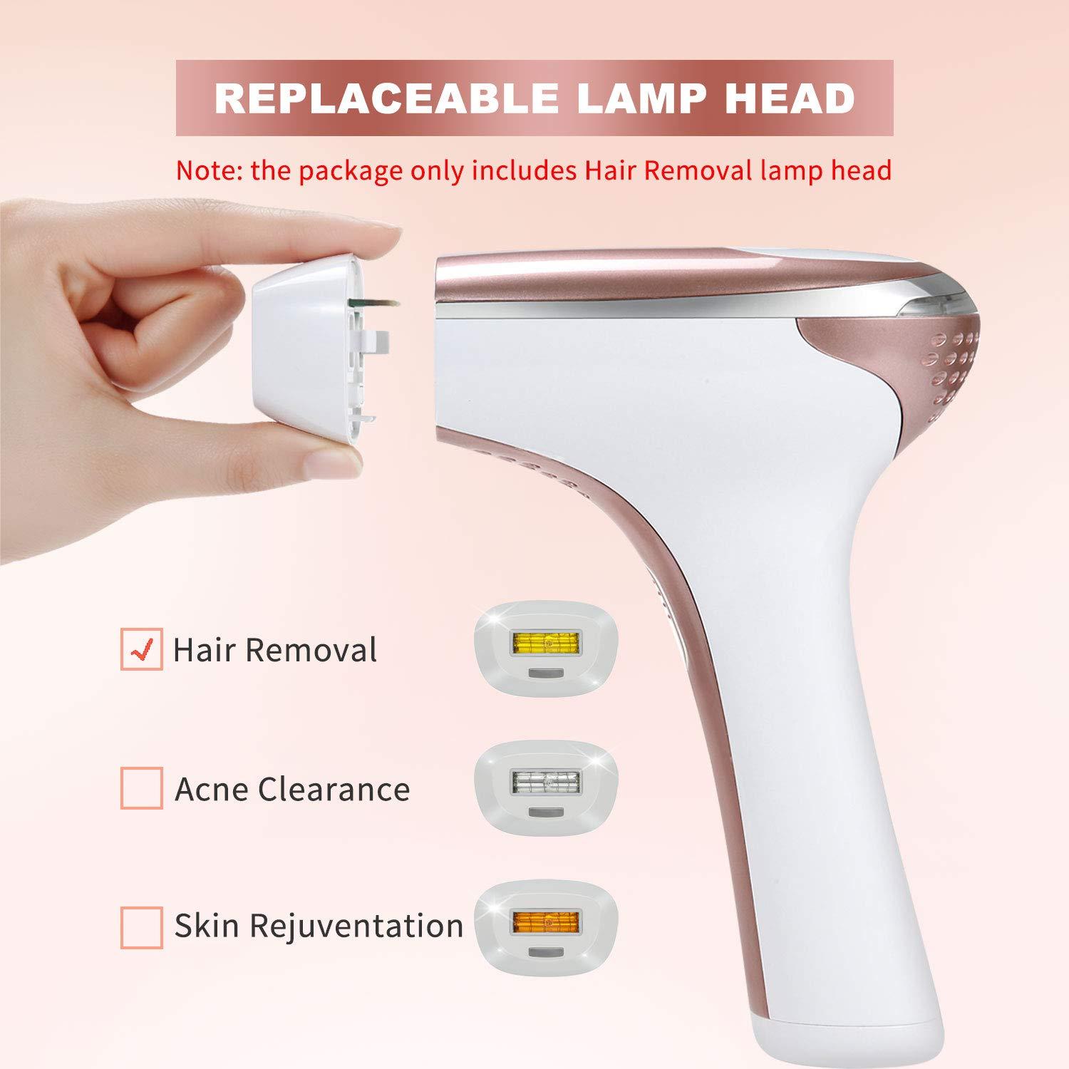 MiSMON Laser Hair Removal for Woman and Men, Permanent IPL Laser Hair Removal 300,000 Flashes Home Use Hair Remover Device for Bikini, Face, Legs, Arms, Armpits