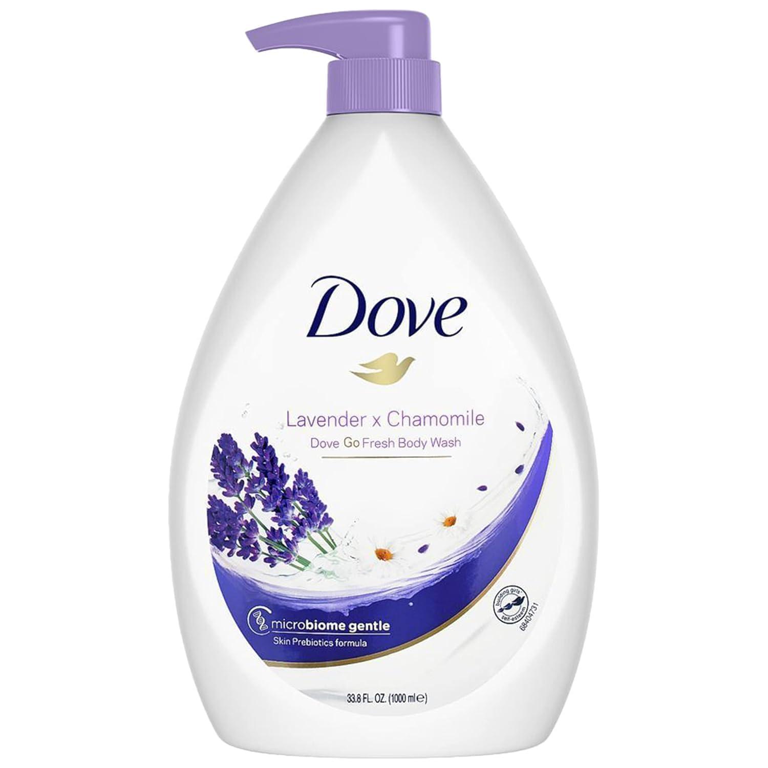 Dove Dove Go Fresh Shower Gel Body Wash, Lavender and Chamomile, 33.8 Ounce Pump Bottle