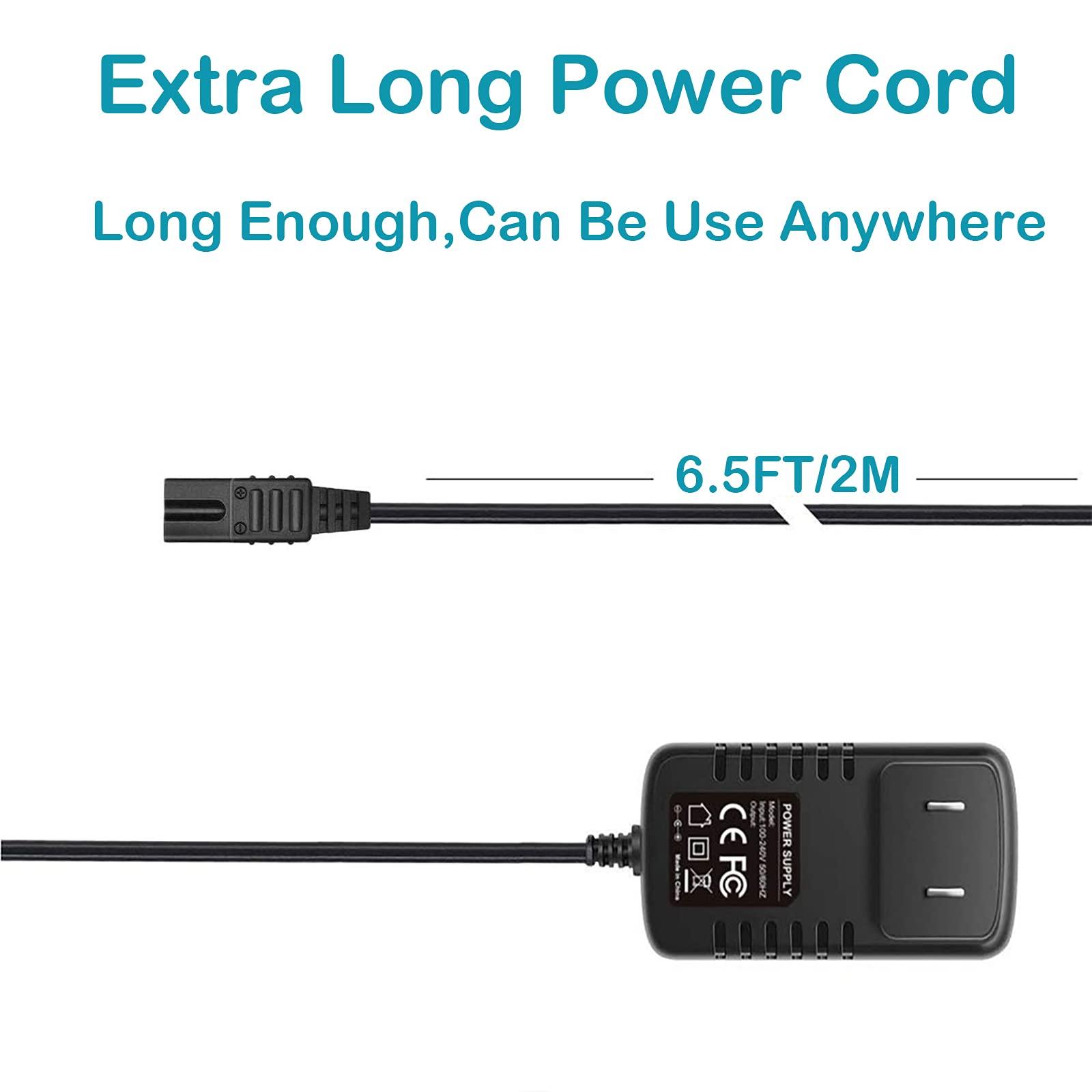 VHBW for Wahl Shaver Shaper Charger 2V Power Cord for Wahl Trimmer 8061, 8163, 8786-1001, 7367, 7357, 7029, 7060, 7035, 7339, 7356, 4000, 5-Star Series Replacement Whal Clipper Power Cord