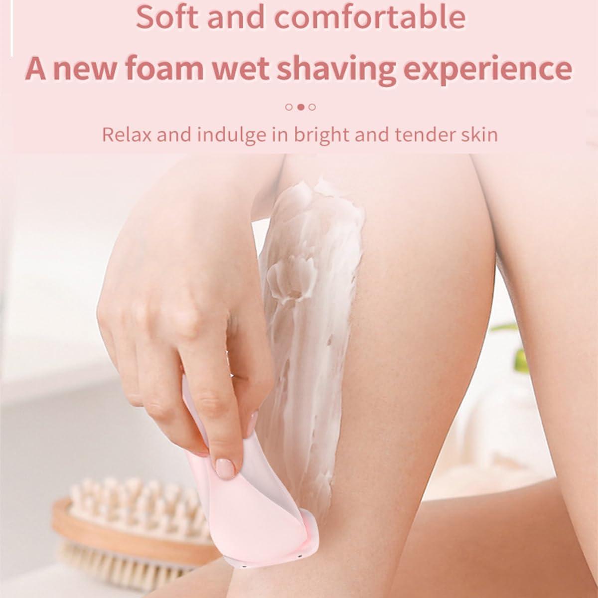 Buqfhj Smooth Shave Razor, Belarae Brazilian Shaver, Smoothshave Razor, Beauty Bloom Shaver Pro, Shaver for Women, 2 in 1 Electric Shaver Razors for Women (Pink)