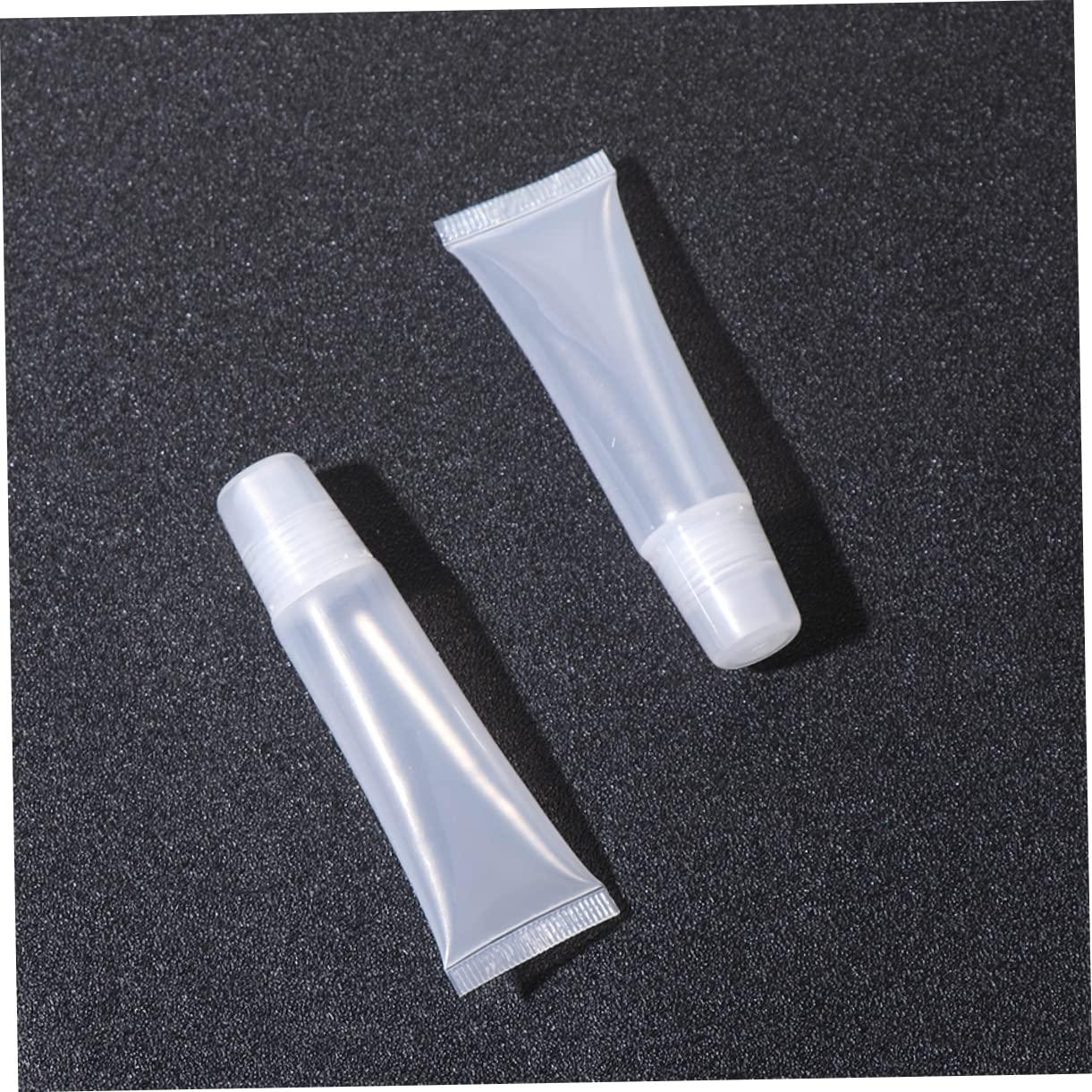 IWOWHERO IWOWHERO 40pcs Empty Gloss Tubes with Leakproof Travel Containers 4pcs Medium Funnels for Handmade Cosmetics